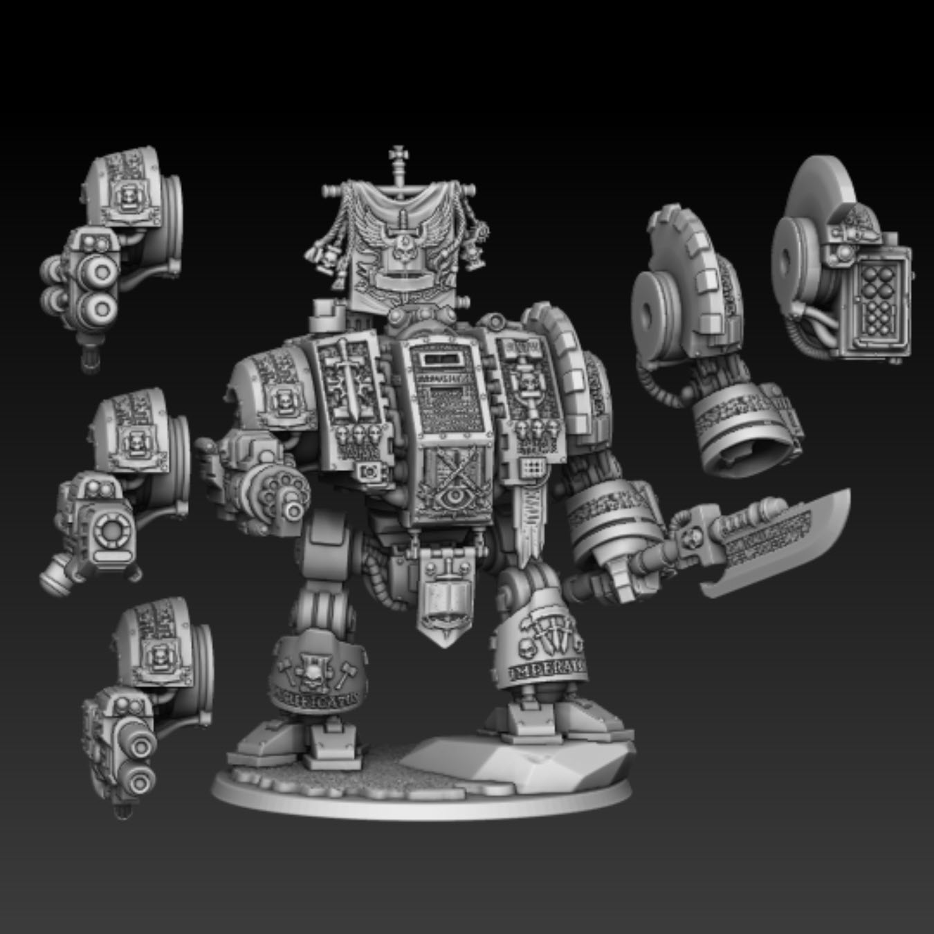 Silver Wardens Box Walking Robot of Death | DMG Minis
